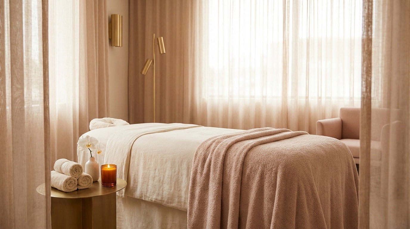 Sala de tratamiento en Belle Milette Spa